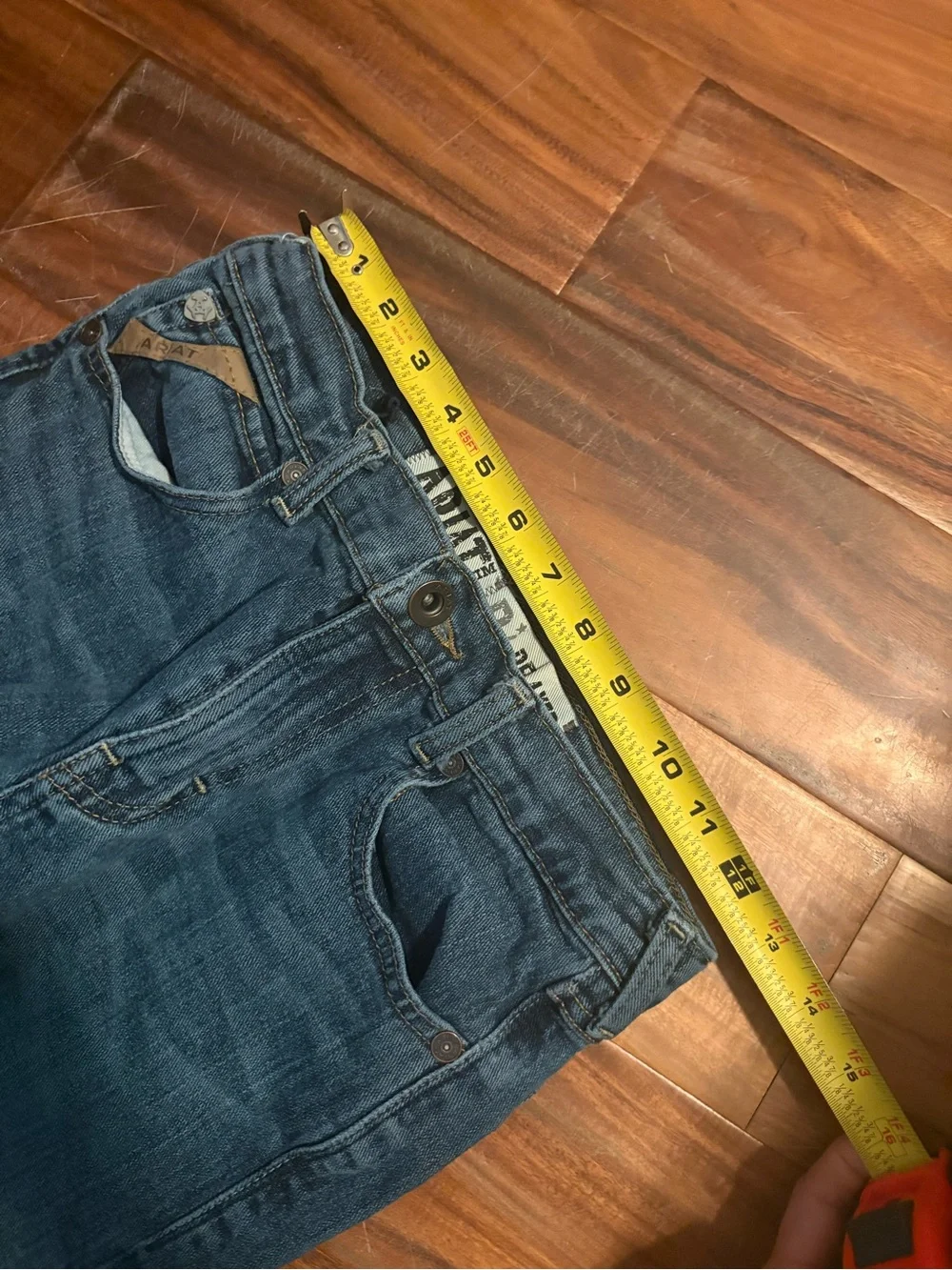 Ariat B4 Relaxed Boys Jeans Size 14 Medium Wash Bootcut Western Denim (1402)